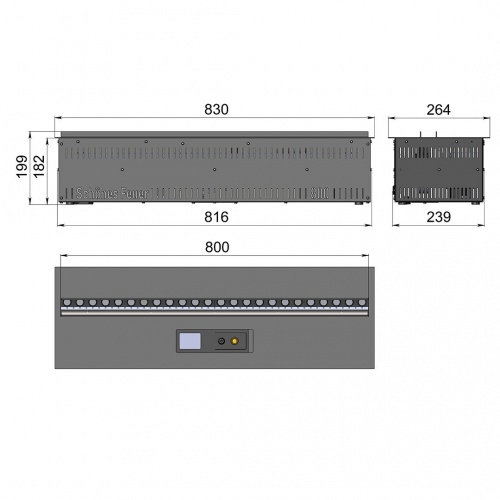 Электроочаг Schönes Feuer 3D FireLine 800 RGB в Красноярске