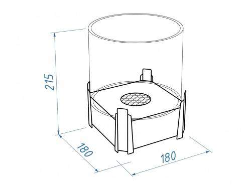 Настольный биокамин Lux Fire "Лев" Белый Lux fire